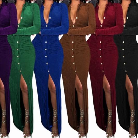 Penelope Soft Velvet Bodycon Maxi Dress