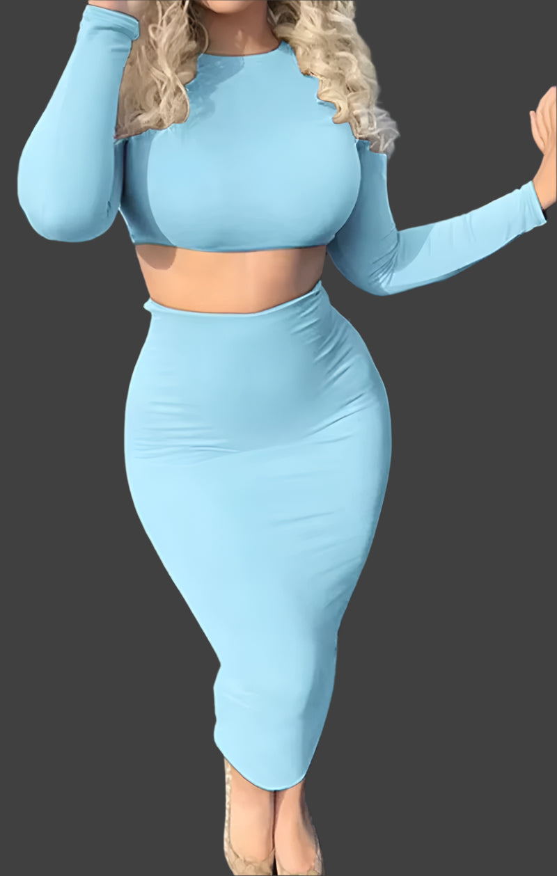 Mara Midi Bodycon Skirt, Top Set