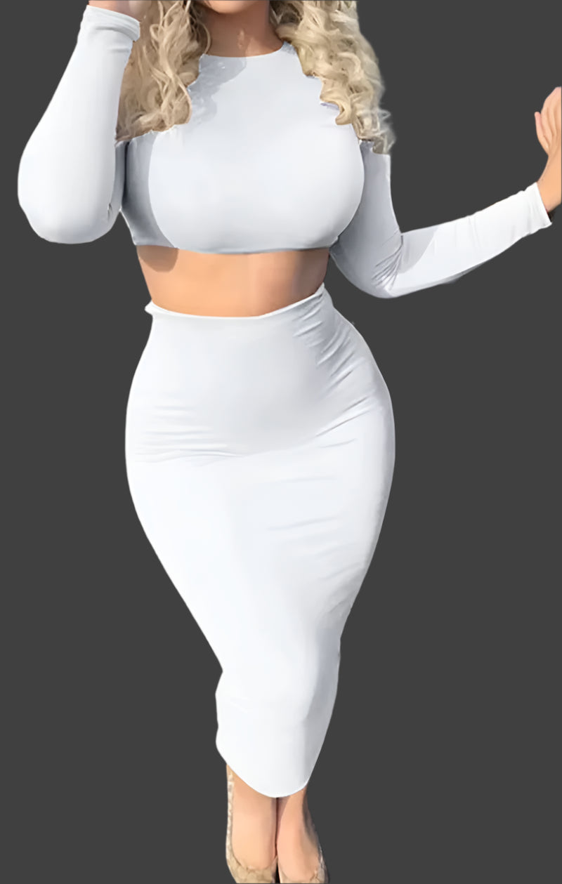 Mara Midi Bodycon Skirt, Top Set
