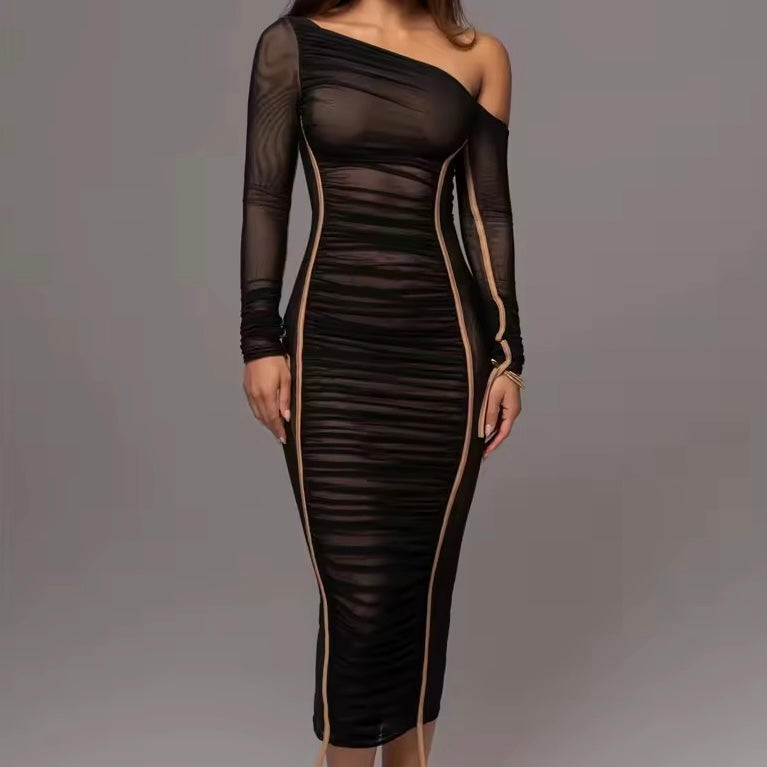 Madison Mesh Bodycon Midi Dress