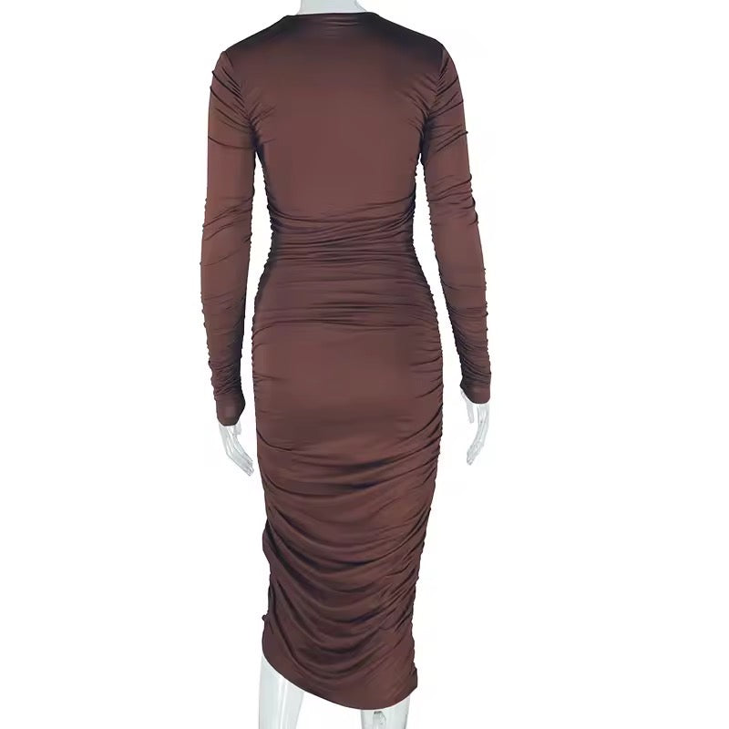Delilah Elegant Bodycon Midi Dress