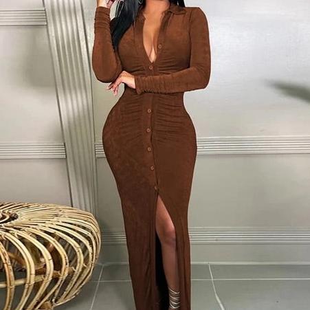 Penelope Soft Velvet Bodycon Maxi Dress