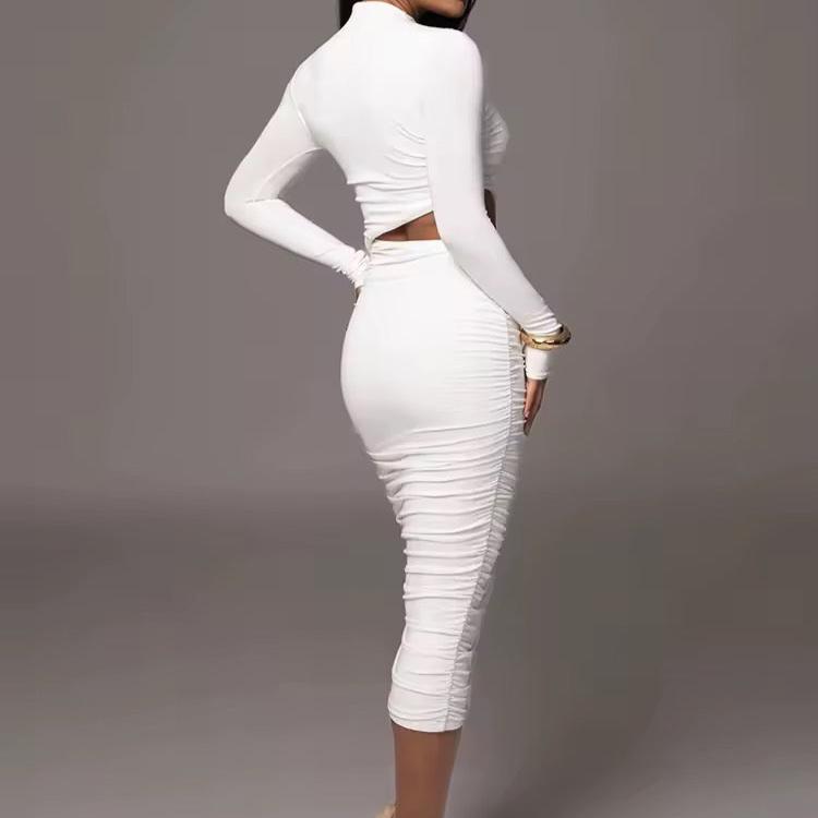 Lacey Cut Out Bodycon Midi Dress