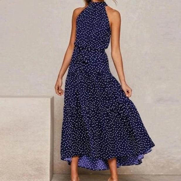 Chloe Elegant Maxi Summer Print Dress - House Of Reese