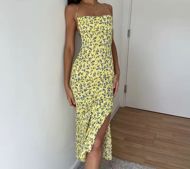 Miranda Floral Print Summer Maxi Bodycon Dress