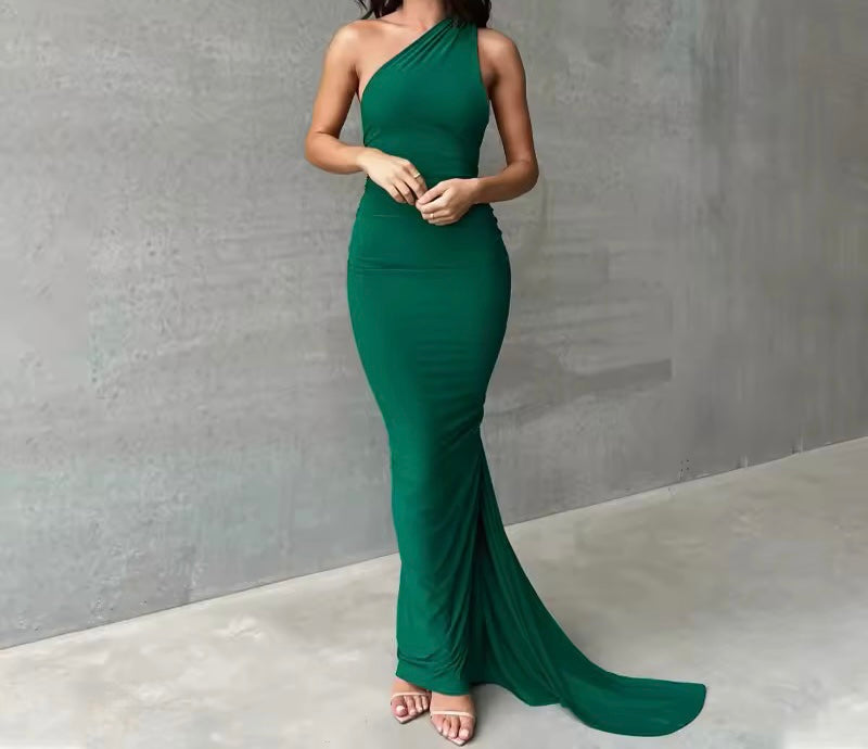 Freya Elegant Maxi Bodycon Backless Dress