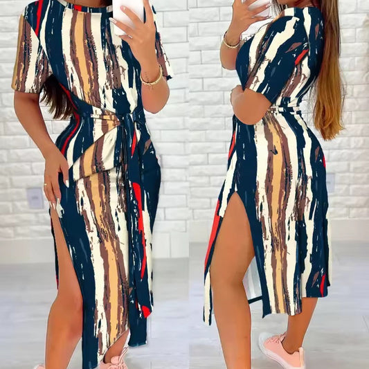 Harper Stylish Multicolour Midi Dress