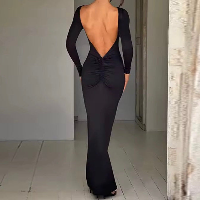 Lainey Bodycon Backless Maxi Dress