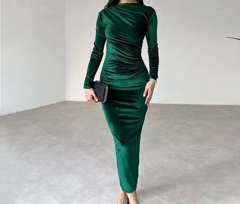 Blakely Velvet Bodycon Midi Dress