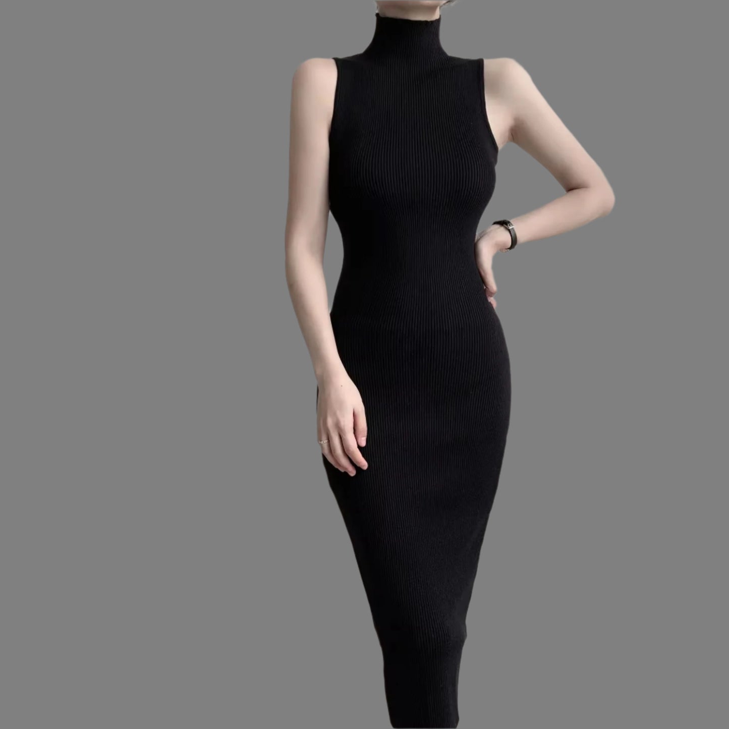 Rosemary Bodycon Midi Knitted Dress