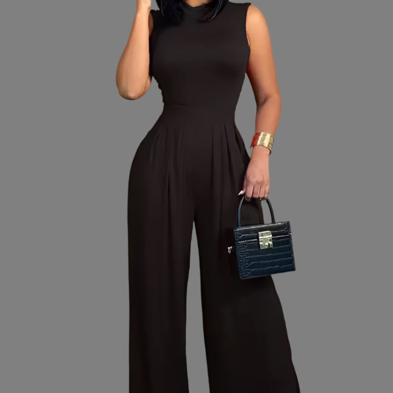 Miranda High Neck Wide Leg Jumpsuit