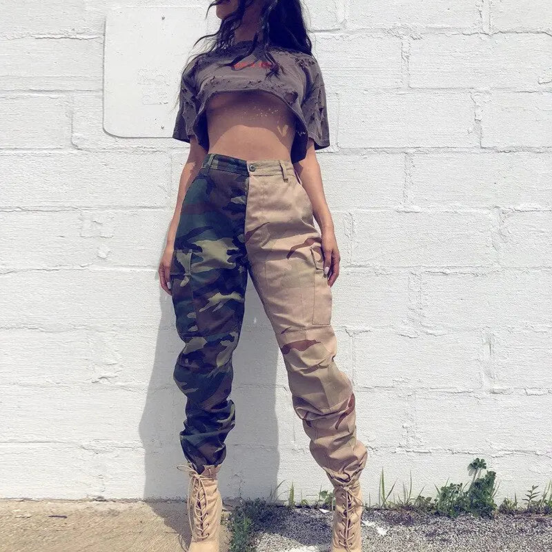 Amaya Camo Cargo Pants - House Of Reese