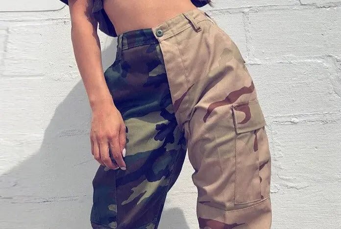 Amaya Camo Cargo Pants - House Of Reese