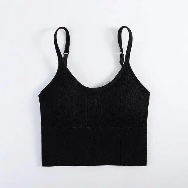 Arabella Stretchy Seamless Padded Sports Bra - House Of Reese