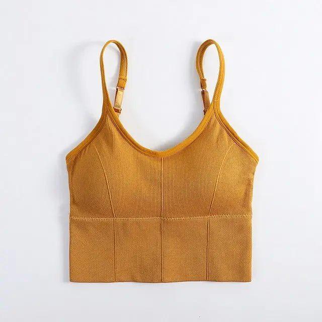 Arabella Stretchy Seamless Padded Sports Bra - House Of Reese