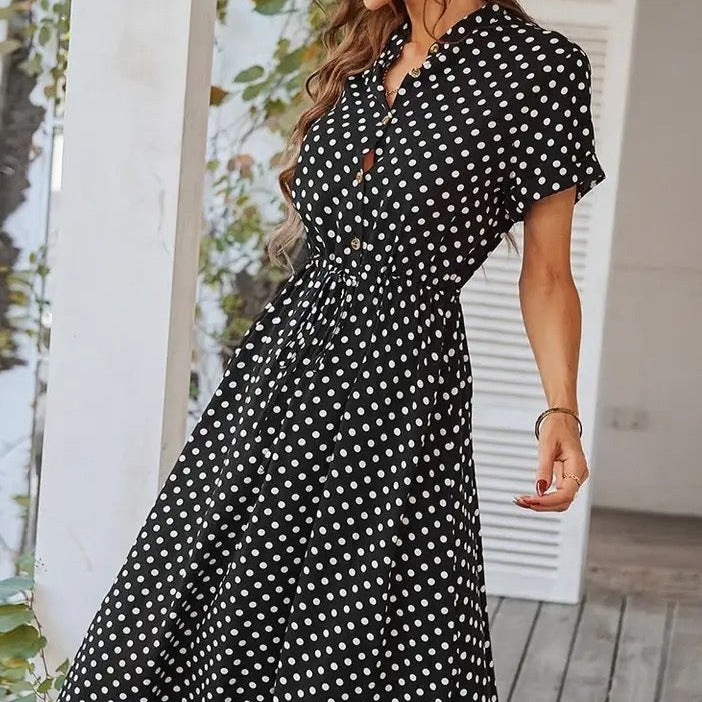 Charlie Chic Summer Shirt Midi Dress