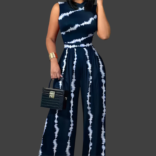 Miranda High Neck Wide Leg Jumpsuit