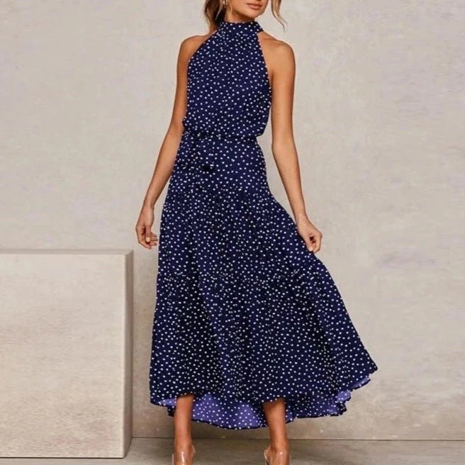 Chloe Elegant Maxi Summer Print Dress - House Of Reese