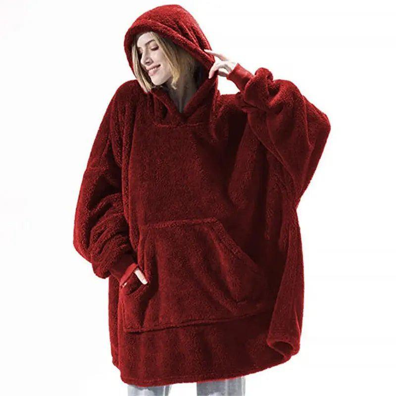 Chloe Oversized Blanket Winter Hoodie - House Of Reese