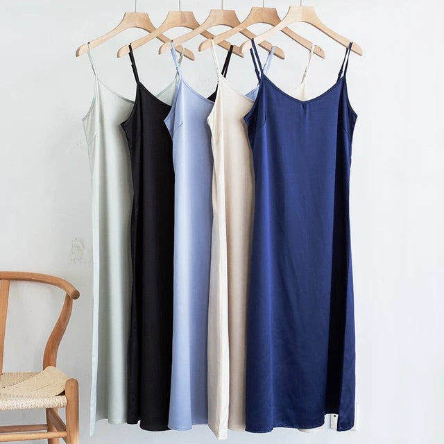 Khloe Midi Satin Dress