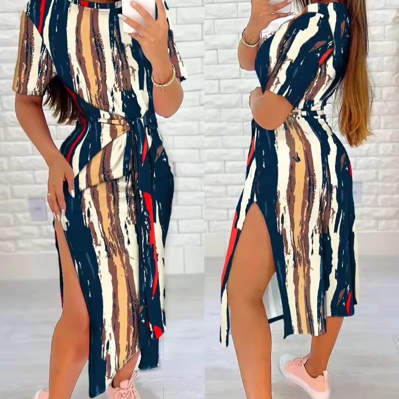 Harper Stylish Multicolour Midi Dress