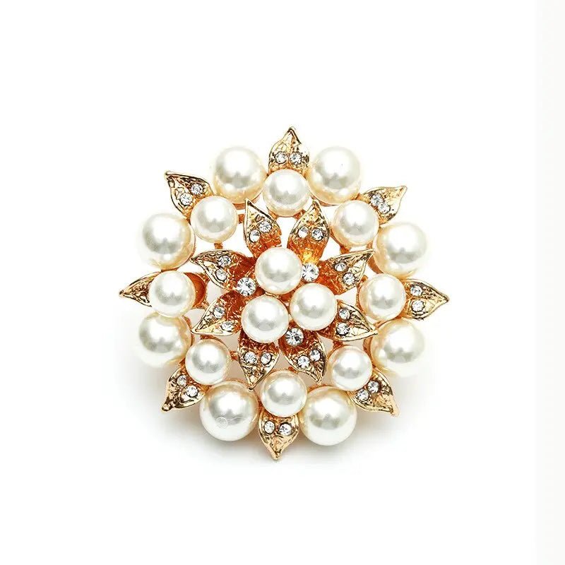 Elegant Luxe Large Pearl Crystal Rings - House Of Reese