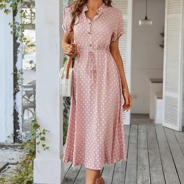 Charlie Chic Summer Shirt Midi Dress