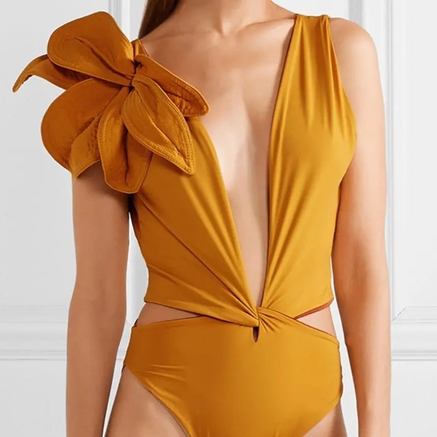 Hazel Elegant Luxe One-Piece Swimsuit - House Of Reese