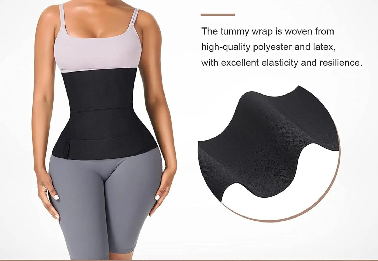 Laila Tummy & Waist Slimming Wrap Belt Trainer - House Of Reese