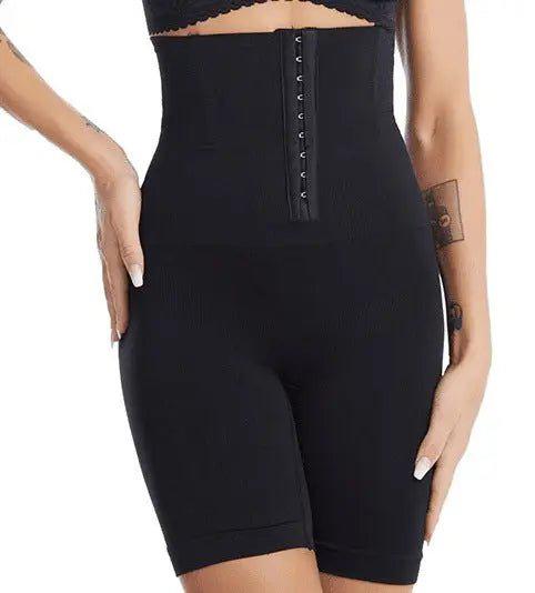 Lisa High Waist Body Shaping Shorts With Hooks - House Of Reese