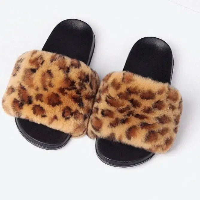 Ria Faux Fur Indoor & Outdoor Sliders - House Of Reese