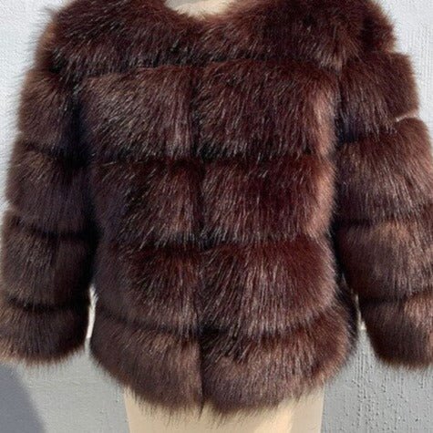 Ria Luxury Faux Fur Coat - House Of Reese