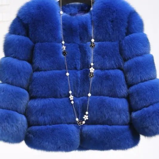 Ria Luxury Faux Fur Coat - House Of Reese