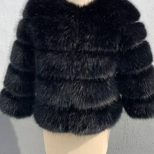 Ria Luxury Faux Fur Coat - House Of Reese