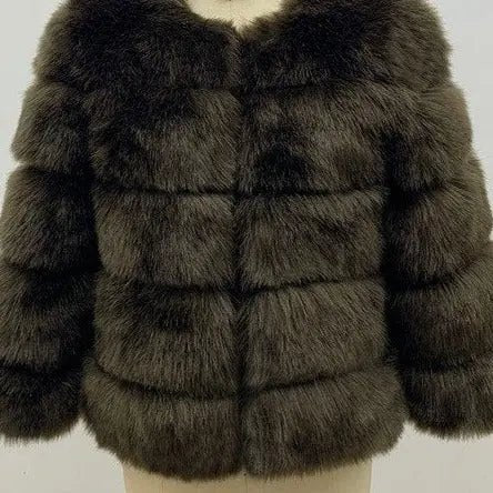 Ria Luxury Faux Fur Coat - House Of Reese