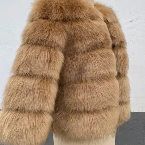 Ria Luxury Faux Fur Coat - House Of Reese