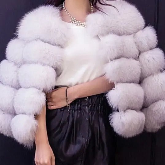 Ria Luxury Faux Fur Coat - House Of Reese