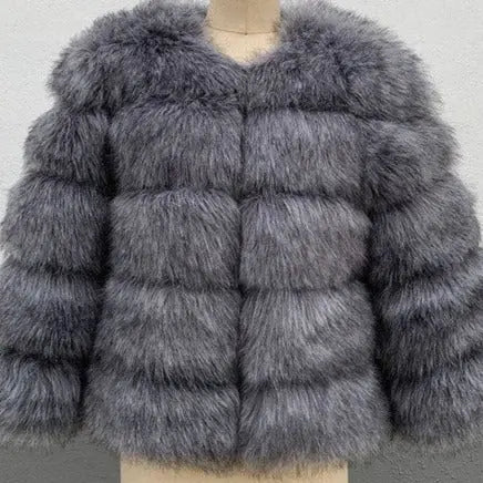 Ria Luxury Faux Fur Coat - House Of Reese