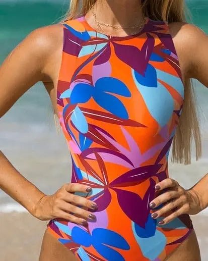 Valerie Elegant Luxe Print One Piece Swimsuit - House Of Reese