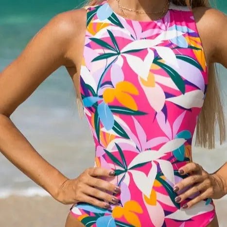 Valerie Elegant Luxe Print One-Piece Swimsuit - House Of Reese